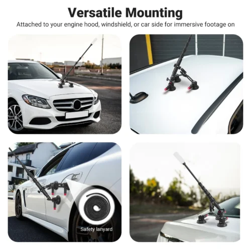 7 Neewer CA065 Triple Suction Cup Car Mount Kit