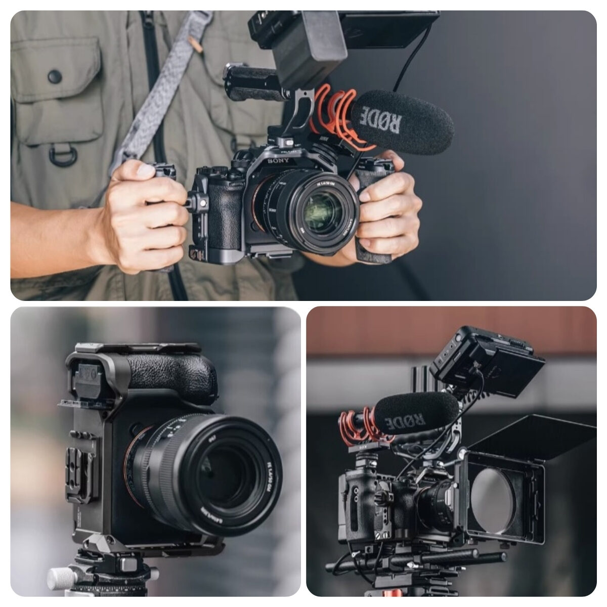 Falcam F22&F38&F50 Quick Release Camera Cage for Sony A7R5 A1 A7M4 (6)