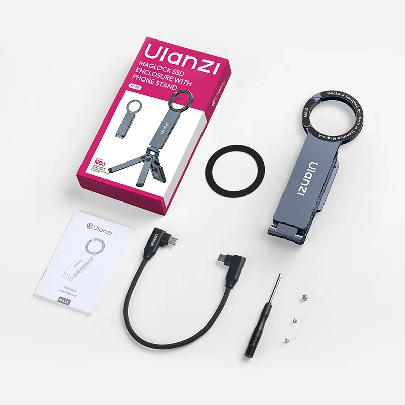 Ulanzi MA58 MagLock SSD Enclosure with Phone Stand 23