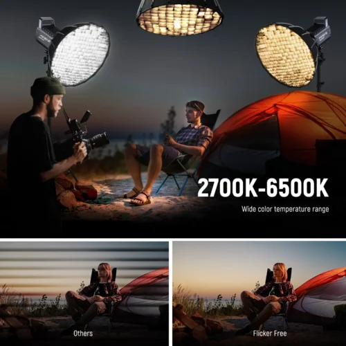 4 NEEWER FS150B 130W Bi Color LED Video Light