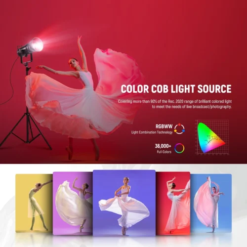 NEEWER CB300C 300W COB RGBWW LED Video Light 1