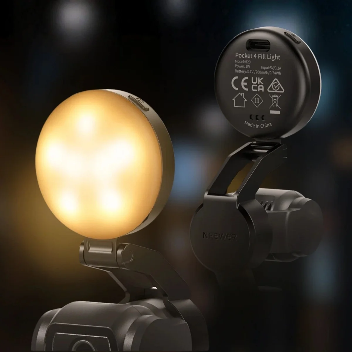 Neewer M29 LED Fill Light for Pocket 4 (14)