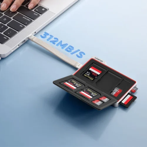 Ulanzi Card Reader DC01 2-in-1 SD/TF กล่องเก็บการ์ด พร้อม ช่องอ่านการ์ด ในตัว เก็บได้สูงสุด 8 ใบ