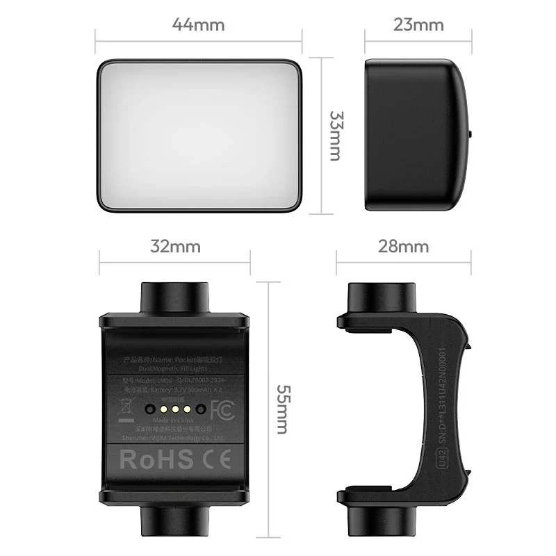 Ulanzi LM06 Dual Magnetic Fill Lights (L311) 16