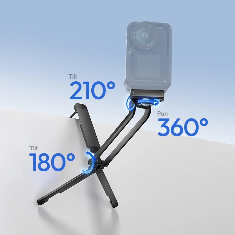 Ulanzi MA70 Magnetic Camera Tripod Compatible with DJI Action 3:4:5 (C115)_10_ Ulanzi ไม้เซลฟี่ กล้อง DJI MA70 ขาตั้งกล้องแอคชั่น แม่เหล็ก สำหรับ DJI Osmo Action 5 Pro / 4/ 3