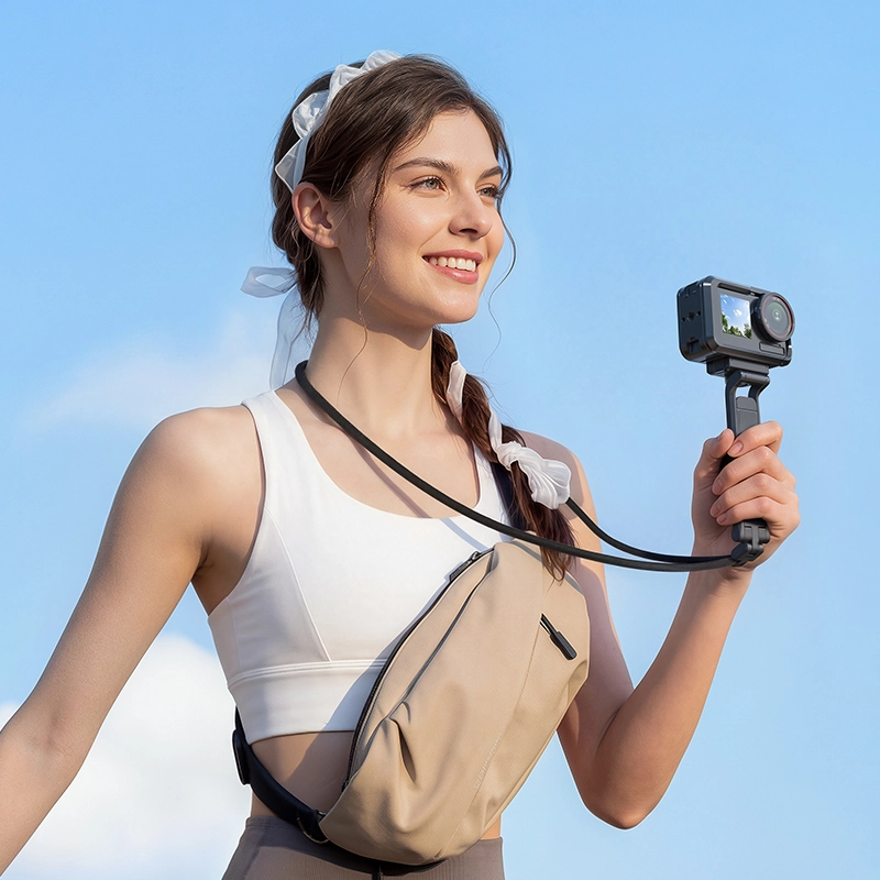 Ulanzi MA70 Magnetic Camera Tripod Compatible with DJI Action 3:4:5 (C115)_6_ Ulanzi ไม้เซลฟี่ กล้อง DJI MA70 ขาตั้งกล้องแอคชั่น แม่เหล็ก สำหรับ DJI Osmo Action 5 Pro / 4/ 3