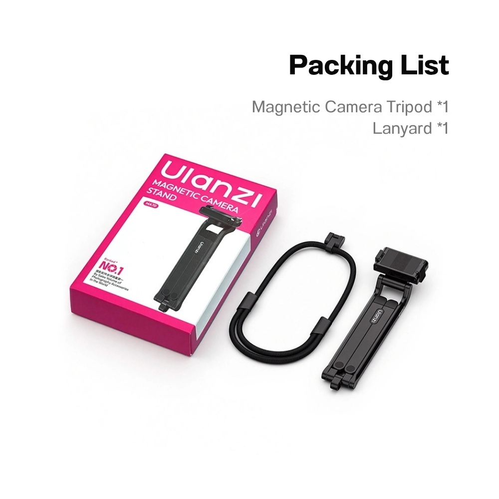 Ulanzi ไม้เซลฟี่ กล้อง DJI MA70 ขาตั้งกล้องแอคชั่น แม่เหล็ก สำหรับ DJI Osmo Action 5 Pro / 4/ 3