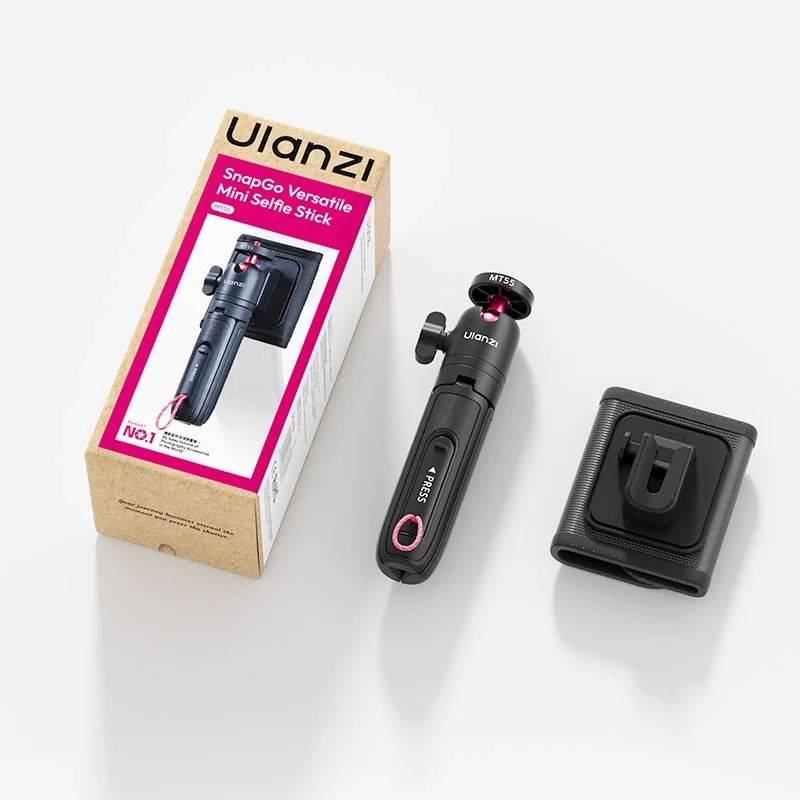 Ulanzi MT55 SnapGo Mini Selfie Stick Tripod with 1:4'' Mount (T165) 24