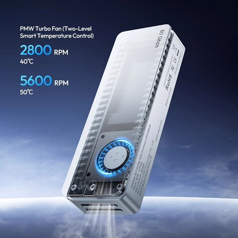 Ulanzi SSD M.2 NVMe DT580 Thunderbolt 5 80Gbps 9