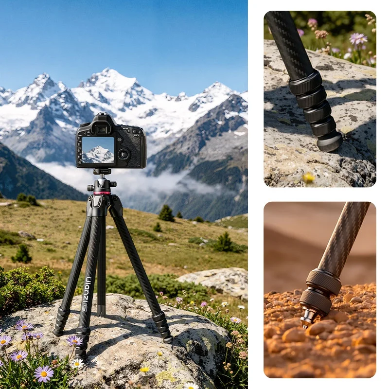 Ulanzi TZ01 Versatile 2 in 1 Carbon Fiber Tripod 12