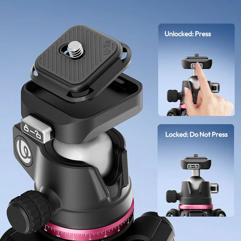 Ulanzi TZ01 Versatile 2 in 1 Carbon Fiber Tripod 8