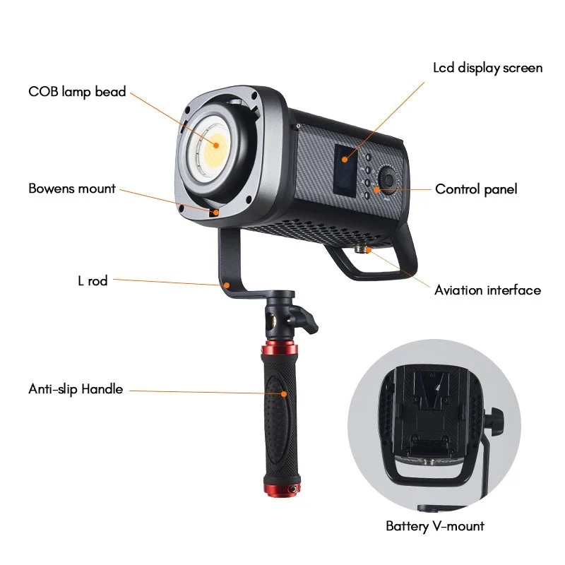 Sk 200d rgb cob video lighttolifo led light 156894