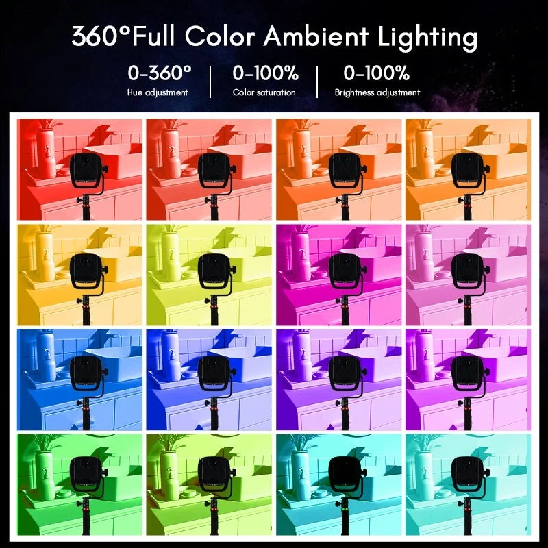 Sk 200d rgb cob video lighttolifo led light 652367