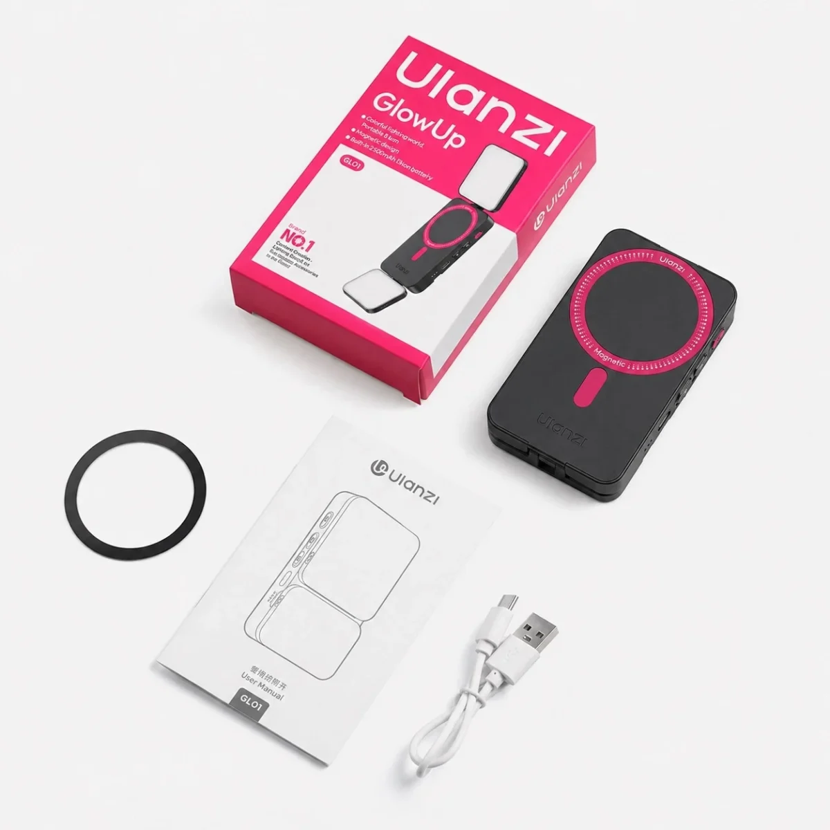 Ulanzi GL01 GlowUp Fill Light Selfie Magsafe_21_ Ulanzi GL01 GlowUp Fill Light Selfie Magsafe 21