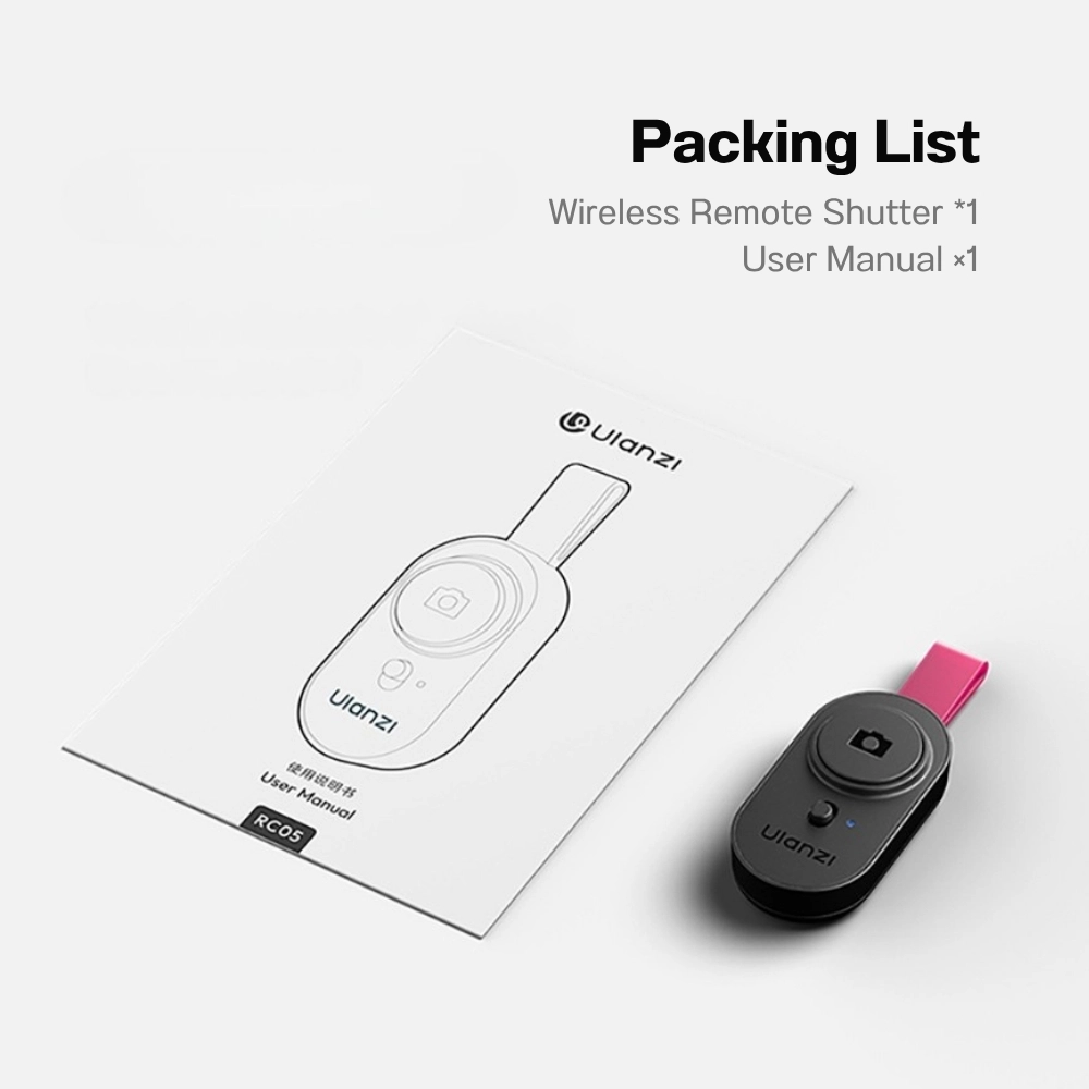 Ulanzi รีโมทชัตเตอร์ RC05 Bluetooth Remote รีโมทถ่ายภาพ สำหรับมือถือ