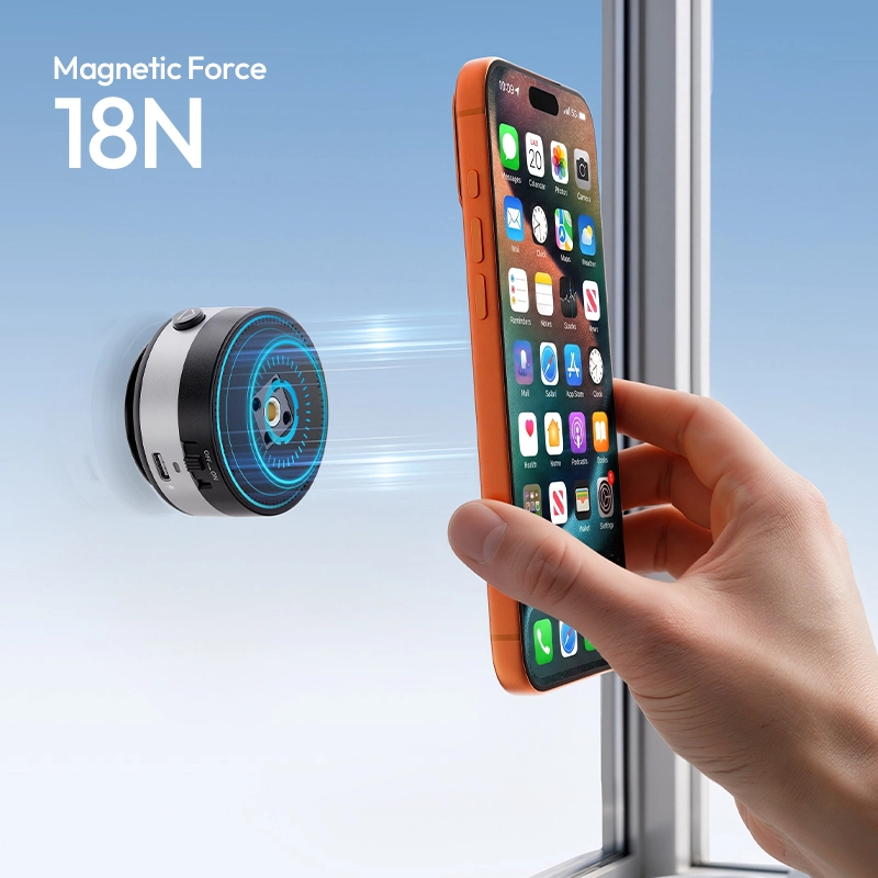 Ulanzi SK37 Magnetic & 1:4 Electric Suction Mount_3_ Ulanzi ฐานดูดอัตโนมัติ SK37 Electric Suction Mount ฐานติดกล้องในรถ แม่เหล็ก Magsafe และช่อง 1/4"