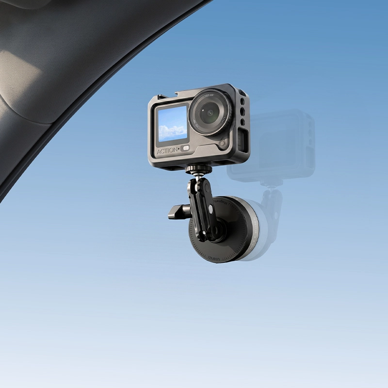 Ulanzi SK37 Magnetic & 1:4 Electric Suction Mount_9__1 Ulanzi ฐานดูดอัตโนมัติ SK37 Electric Suction Mount ฐานติดกล้องในรถ แม่เหล็ก Magsafe และช่อง 1/4"