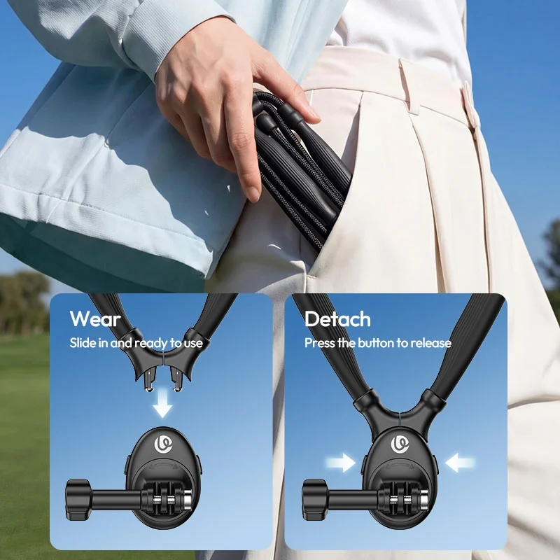 Ulanzi ZJ09 Flexible POV Neck Mount (S064)_10_ Ulanzi สายคล้องคอ มุม POV ZJ09 แม่เหล็ก สำหรับกล้อง Action Camera