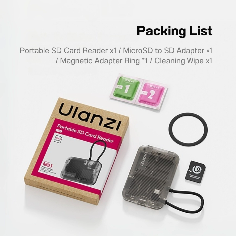Ulanzi Card Reader CC02 USB-C SD 4.0 Portable SD ตัวอ่านการ์ด Magsafe แม่เหล็ก