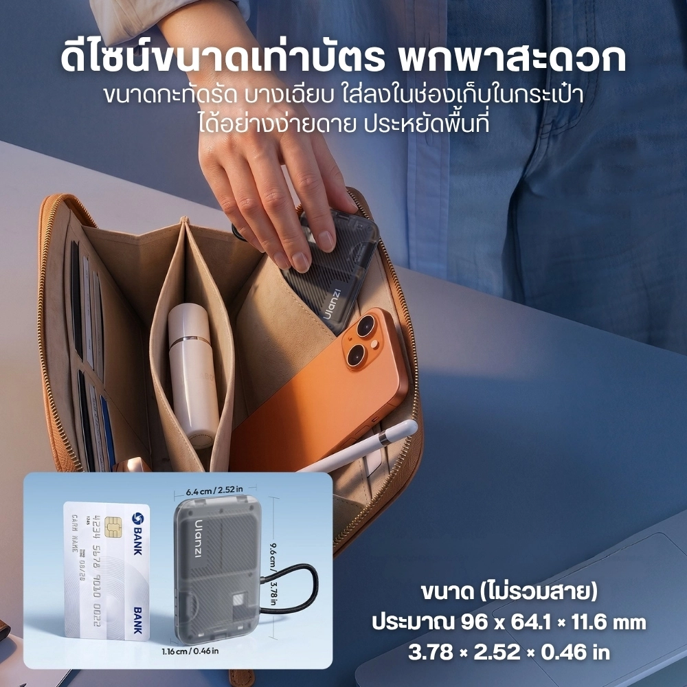 Ulanzi Card Reader CC02 USB-C SD 4.0 Portable SD ตัวอ่านการ์ด Magsafe แม่เหล็ก