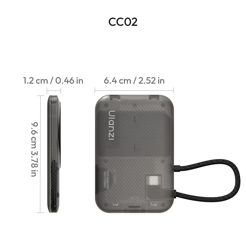 Ulanzi CC02 SD Card Reader_19_ Ulanzi Card Reader CC02 USB-C SD 4.0 Portable SD ตัวอ่านการ์ด Magsafe แม่เหล็ก