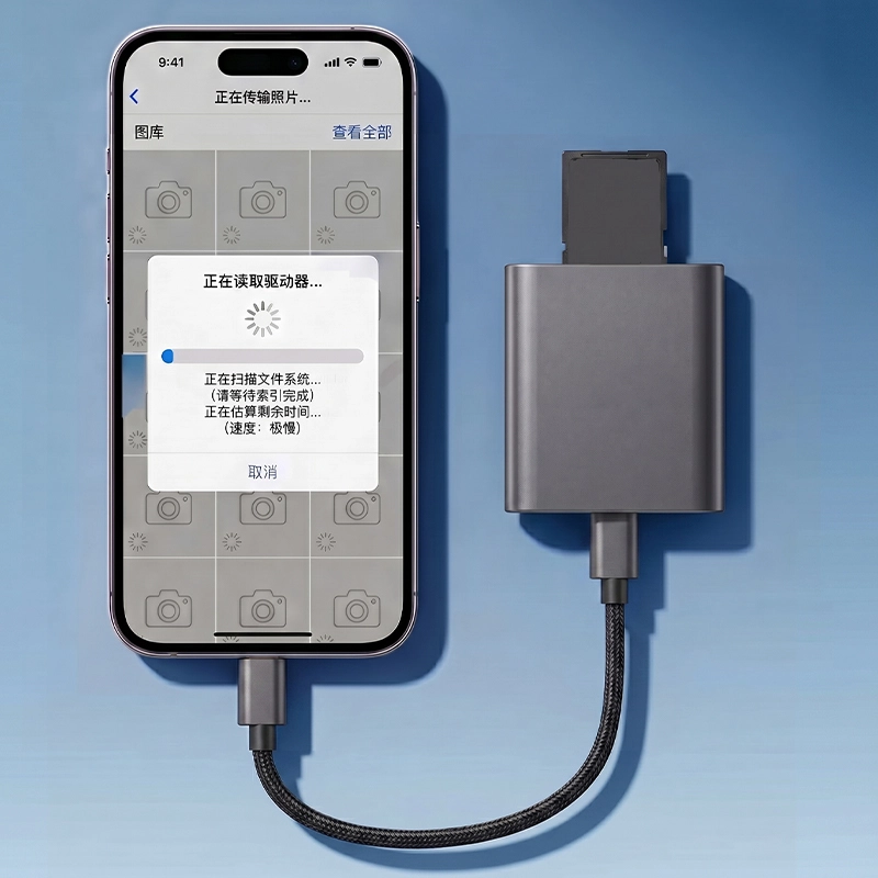 Ulanzi CC02 SD Card Reader_5_ Ulanzi Card Reader CC02 USB-C SD 4.0 Portable SD ตัวอ่านการ์ด Magsafe แม่เหล็ก
