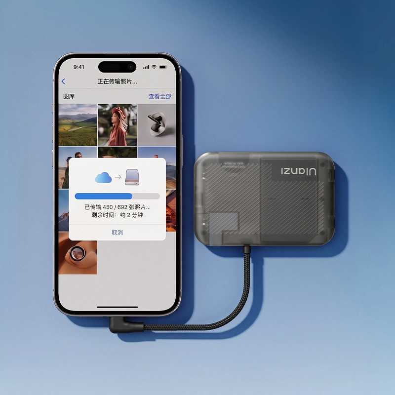 Ulanzi CC02 SD Card Reader_6_ Ulanzi Card Reader CC02 USB-C SD 4.0 Portable SD ตัวอ่านการ์ด Magsafe แม่เหล็ก