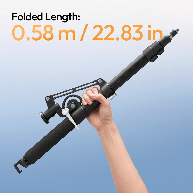 Ulanzi TH09 Camera & Light Boom Arm_16_ Ulanzi แขนบูม TH09 Camera & Light Boom Arm ขาตั้งไฟ สำหรับใส่กล้องและไฟ มุมท็อป ยืดได้ 1.34 ม.
