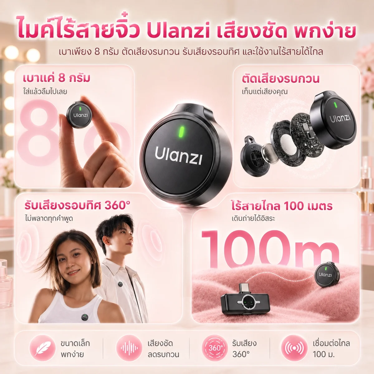 [Ulanzi x Mooniverse] ชุดเซ็ต Beauty Creator