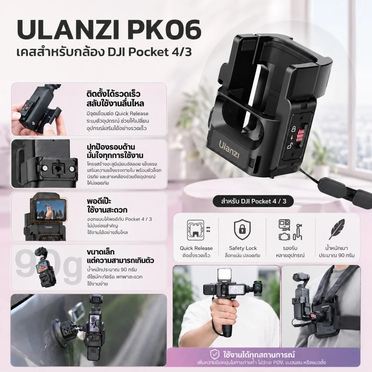 [Ulanzi x Mooniverse] ชุดเซ็ต Travel Vlogger