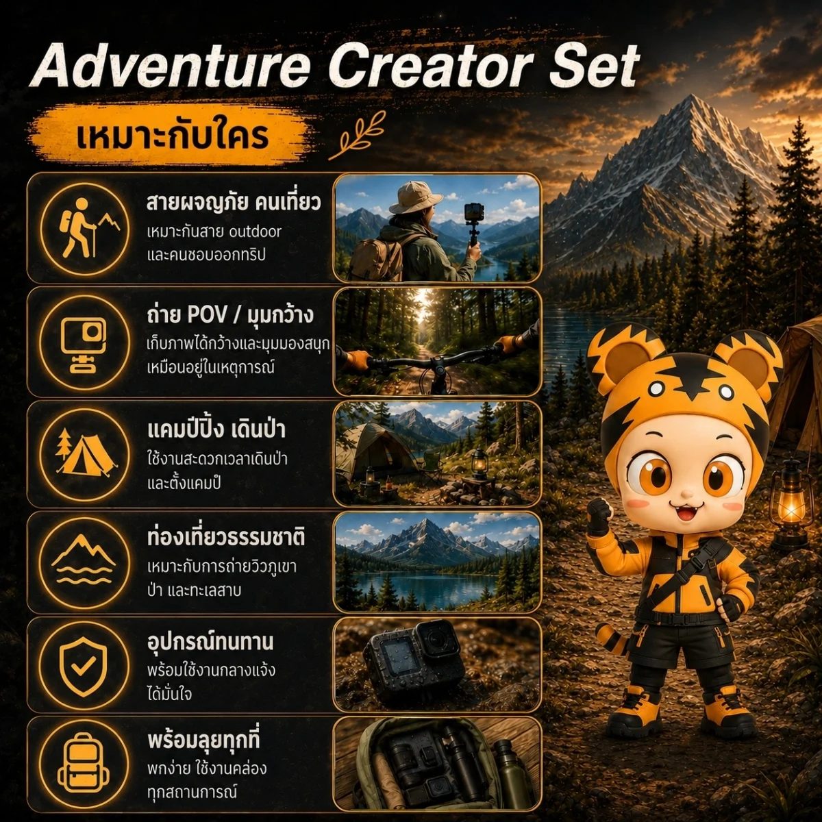 [Ulanzi x Mooniverse] ชุดเซ็ต Adventure Creator