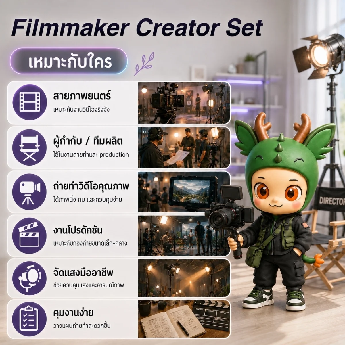 [Ulanzi x Mooniverse] ชุดเซ็ต Filmmaker Creator