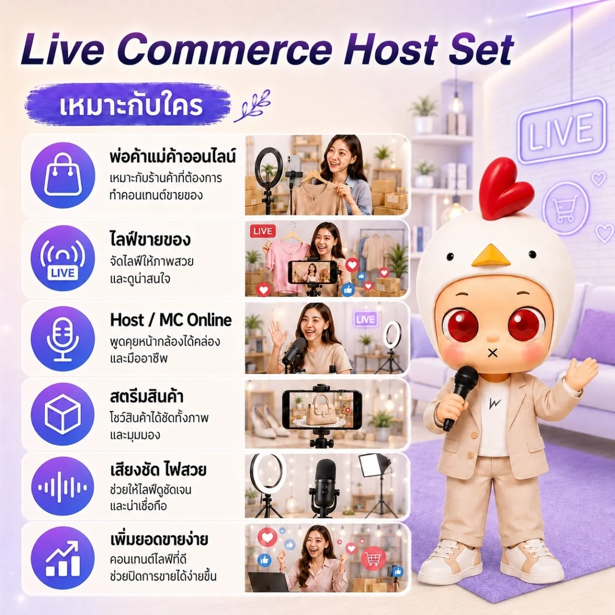 [Ulanzi x Mooniverse] ชุดเซ็ต Live Commerce Host