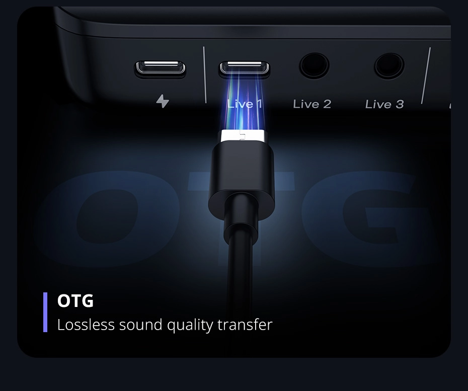 Ulanzi Audio Mixer AX01 ซาวด์การ์ดไลฟ์ Dual DSP สำหรับคอมพิวเตอร์