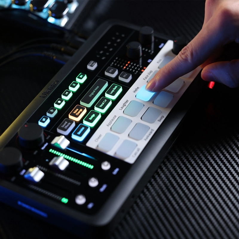 Ulanzi Audio Mixer AX01 ซาวด์การ์ดไลฟ์ Dual DSP สำหรับคอมพิวเตอร์