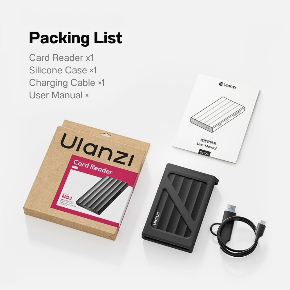 Ulanzi Card Reader DC-04 เครื่องอ่านการ์ด 4-in-1 CFexpress SD microSD