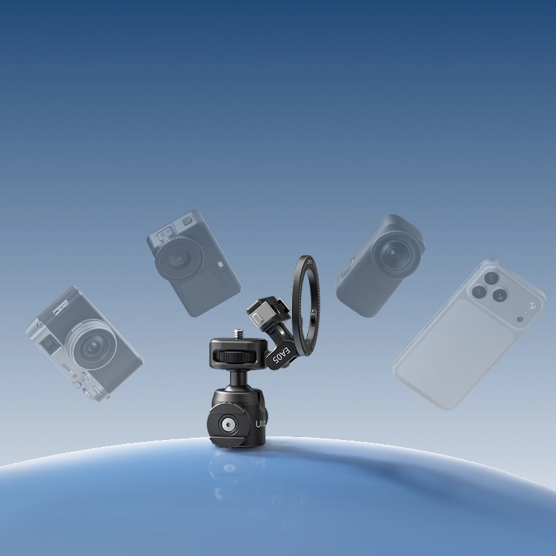 Ulanzi EA05 3-in-1 Versatile Ball Head (C144)_05_1 Ulanzi หัวบอล 3-in-1 EA05 Magnetic Ball Head 360° หัวบอล Magsafe ปลดเร็ว สำหรับต่อกับ ขาตั้งกล้อง