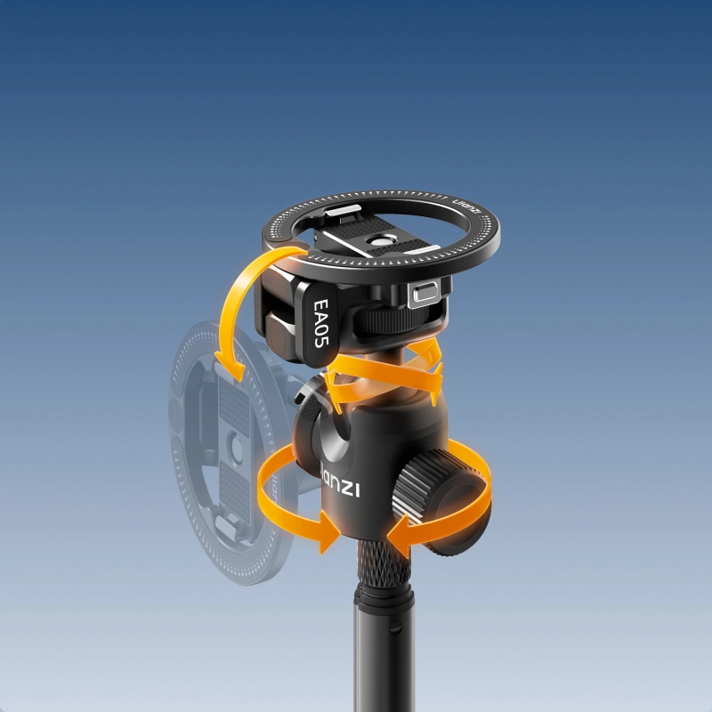 Ulanzi EA05 3-in-1 Versatile Ball Head (C144)_06_ Ulanzi หัวบอล 3-in-1 EA05 Magnetic Ball Head 360° หัวบอล Magsafe ปลดเร็ว สำหรับต่อกับ ขาตั้งกล้อง