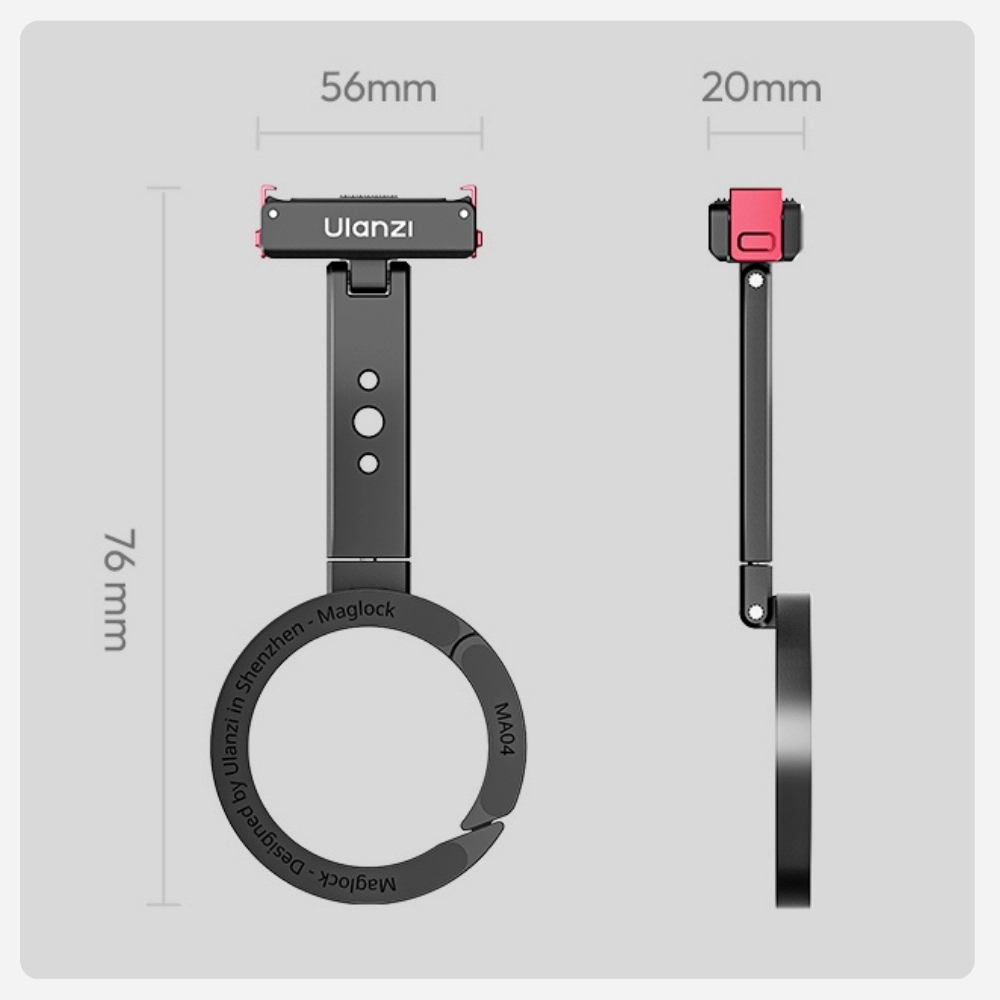 Ulanzi ขาตั้งกล้อง MA04 Quick-Release Mount Compatible with DJI Action 6 / Nano / Action 5 Pro , 4 , 3