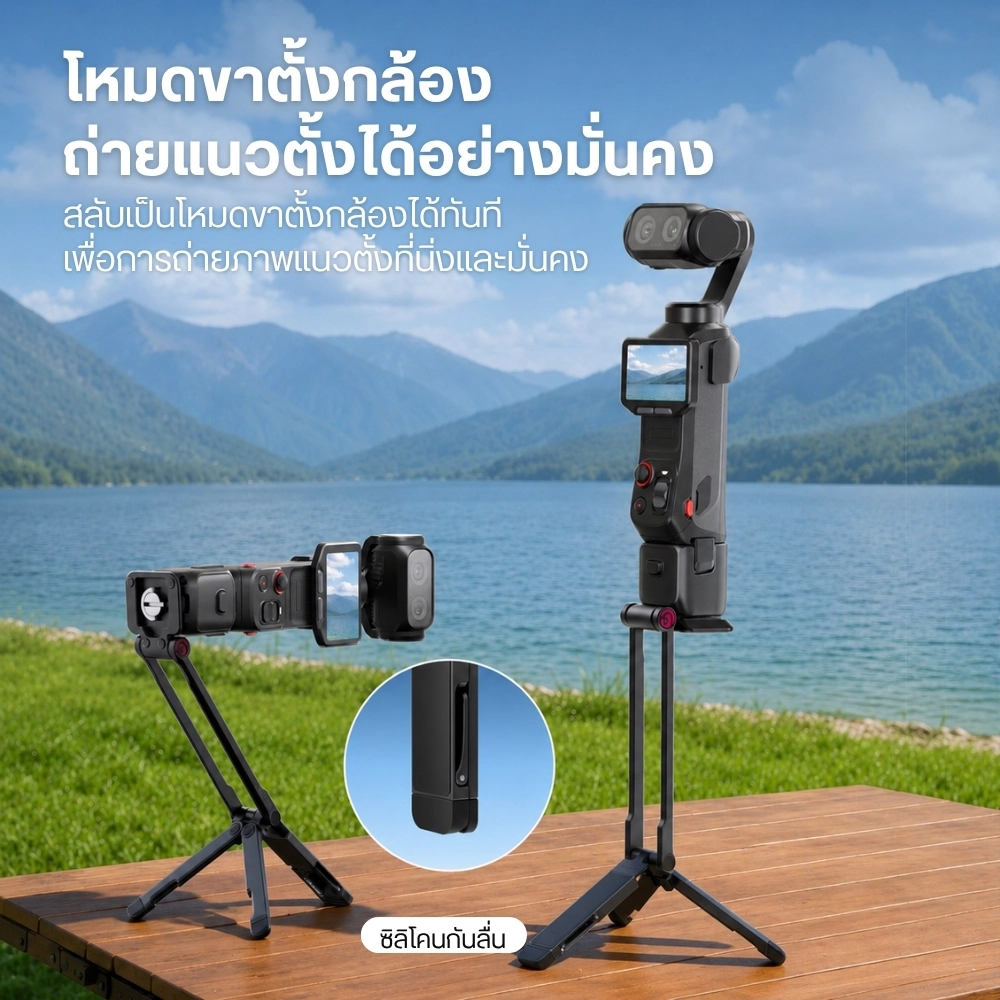 Ulanzi ขาตั้งแม่เหล็ก MA66L ขาตั้งกล้อง สำหรับ insta360 Luna Ultra
