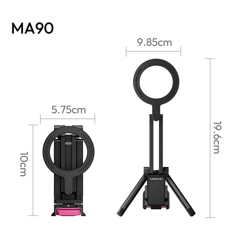 Ulanzi ขาตั้งมือถือแม่เหล็ก MA90 6in1 MagSafe Stand ไม้เซลฟี่ ขาตั้งสมาร์ทโฟน