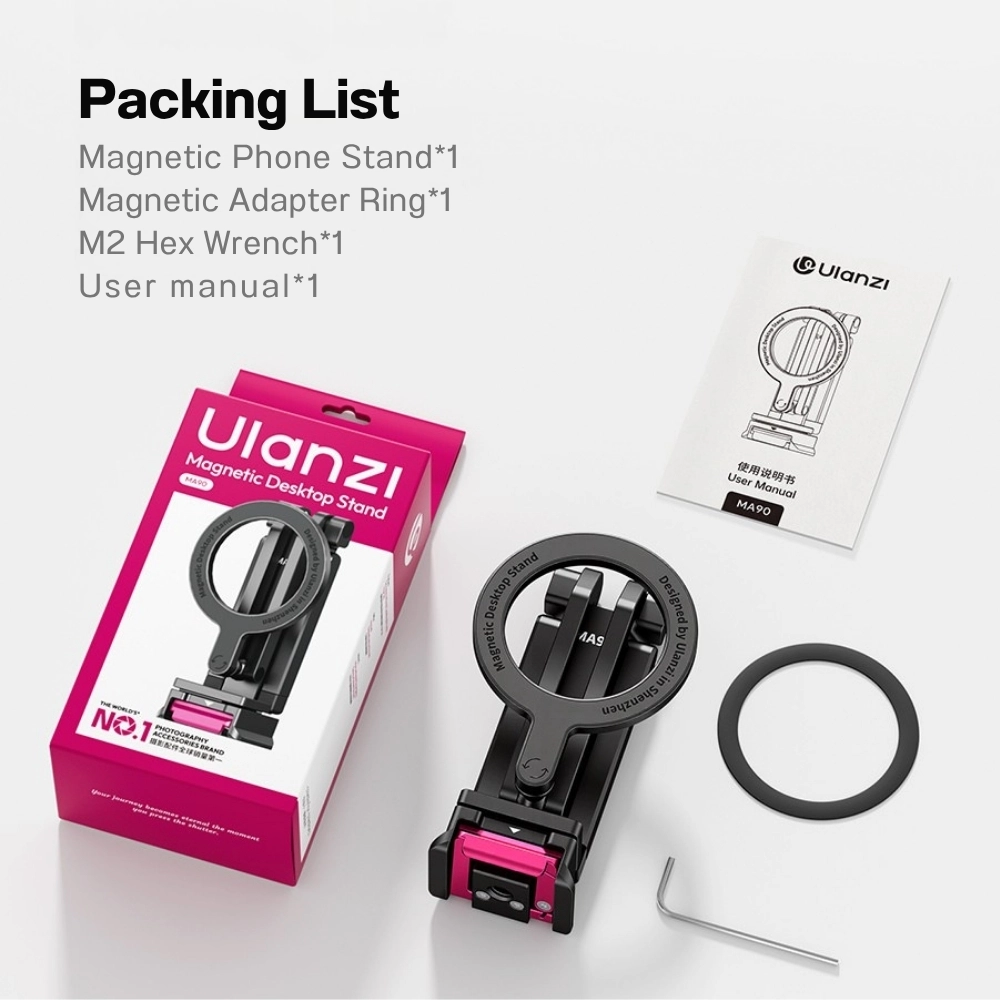 Ulanzi ขาตั้งมือถือแม่เหล็ก MA90 6in1 MagSafe Stand ไม้เซลฟี่