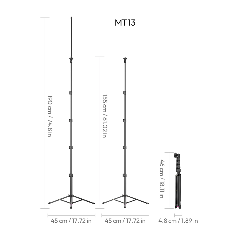 Ulanzi ขาตั้งมือถือดัดได้ MT13 Gooseneck Phone Tripod บิดดัดปรับมุมได้ พร้อมรีโมท
