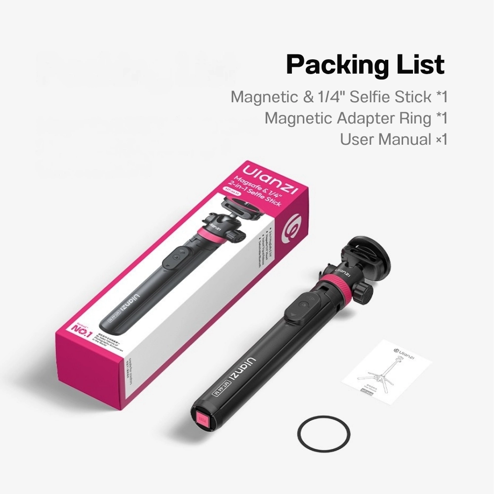 Ulanzi ขาตั้งมือถือ MT44M MagSafe Monopod Selfie ไม้เซลฟี่ พร้อมรีโมทบลูทูธ
