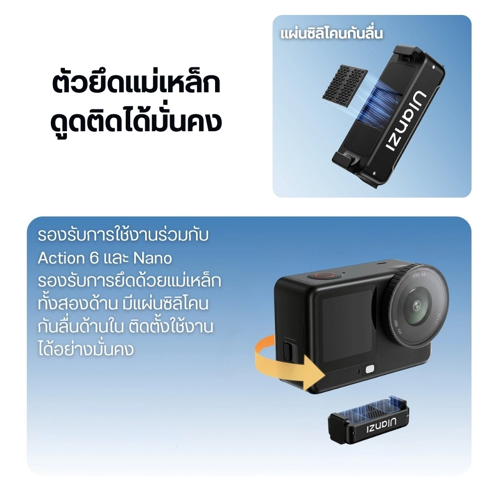 Ulanzi อะแดปเตอร์ ปลดเร็ว OA26 Quick Release สำหรับ DJI Action 6/Nano