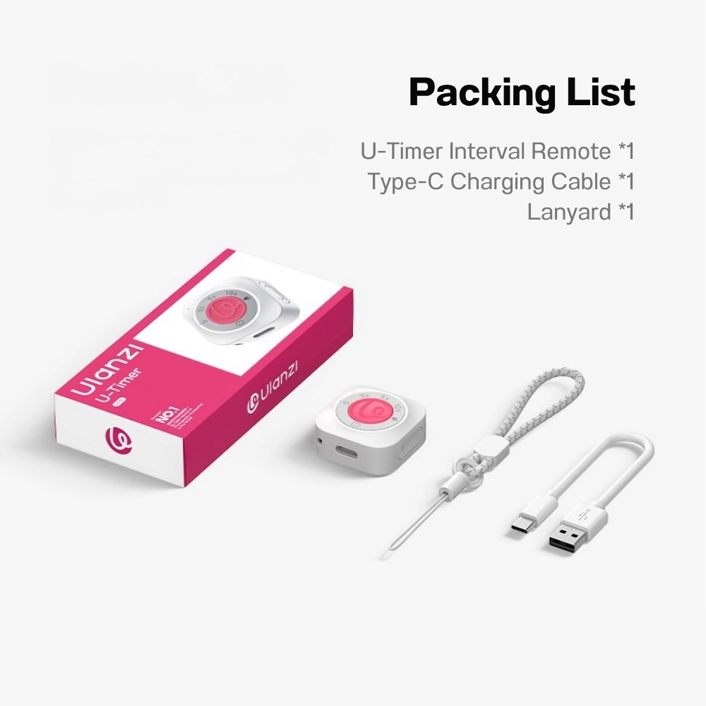 Ulanzi รีโมทชัตเตอร์ UT01 U-Timer Interval Remote รีโมทมือถือ สำหรับตั้งเวลาถ่ายภาพ วิดีโอ E-Book