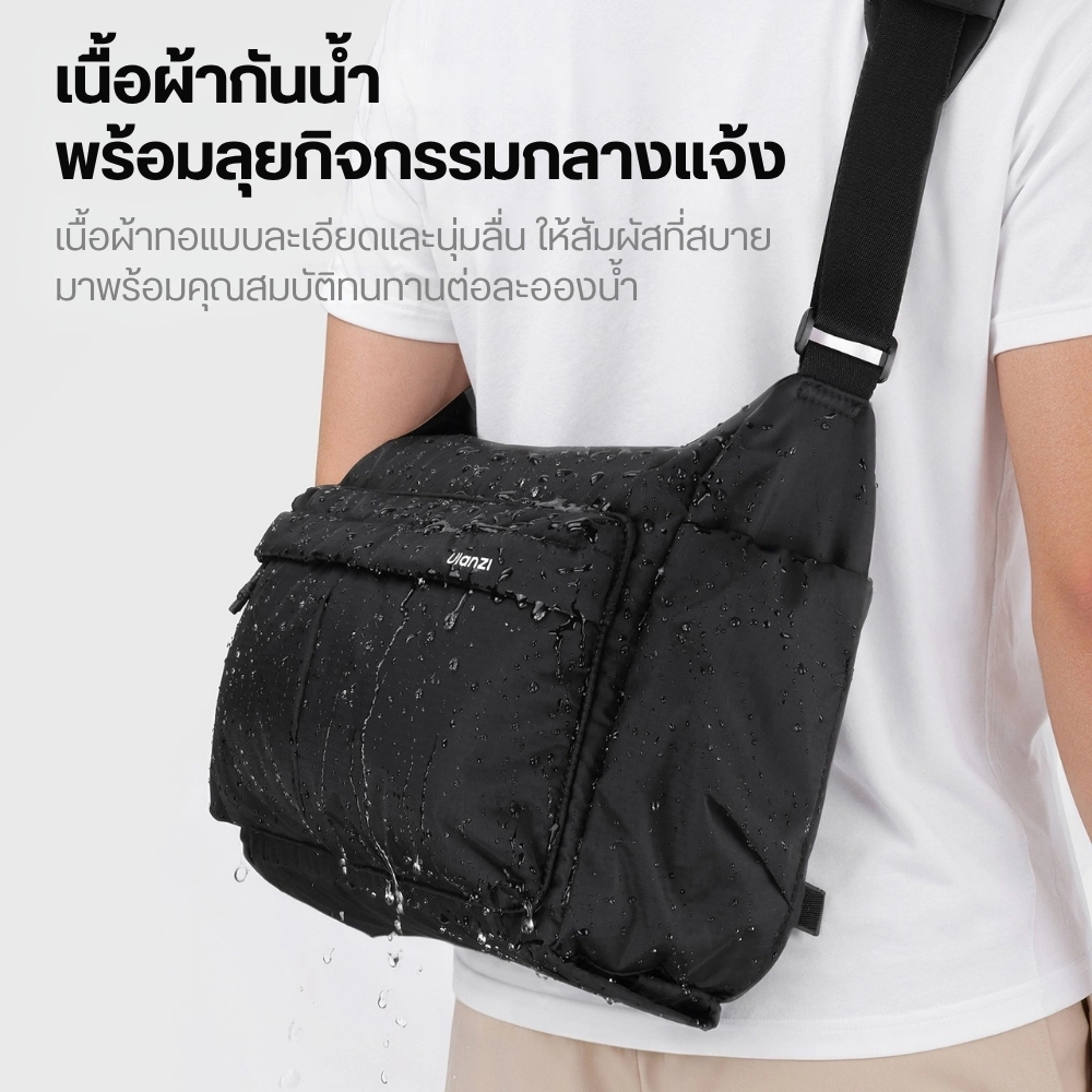 Ulanzi กระเป๋ากล้อง U023 Camera Shoulder Bag กระเป๋าสะพายข้าง ความจุ 13L ใส่โน้ตบุ๊ก 14 นิ้วได้