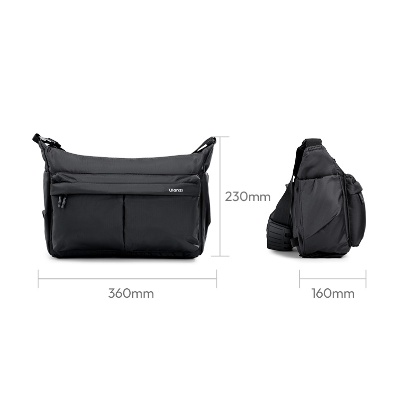 Ulanzi U023 Camera Shoulder Bag_25_ Ulanzi กระเป๋ากล้อง U023 Camera Shoulder Bag กระเป๋าสะพายข้าง ความจุ 13L ใส่โน้ตบุ๊ก 14 นิ้วได้