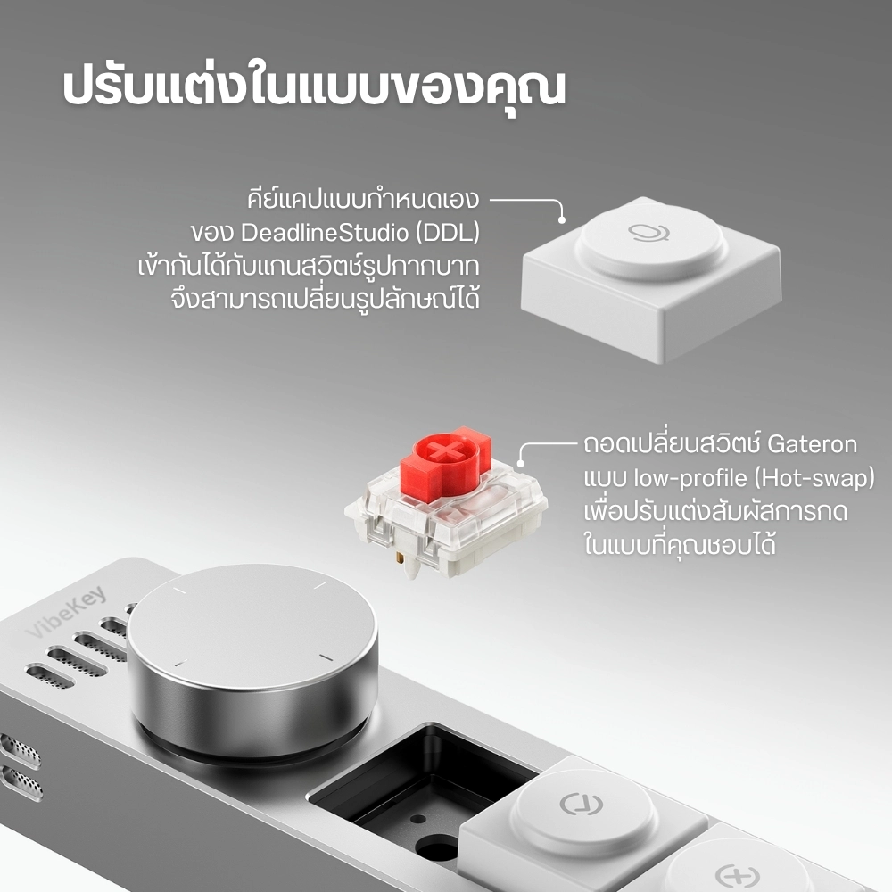 Ulanzi ปุ่มลัดควบคุม AI AU05 Vibe Key AI Voice Input Keypad ขนาดพกพา