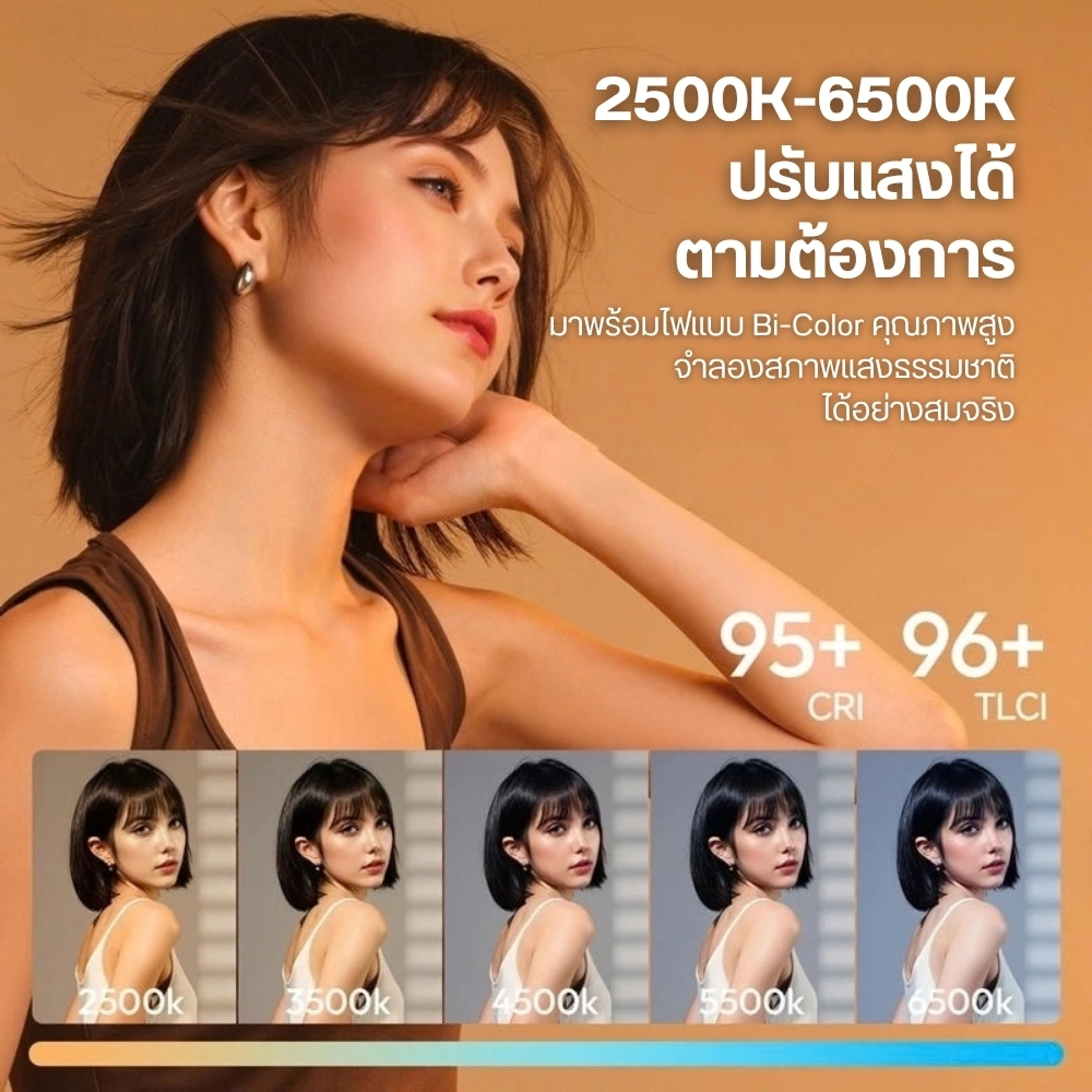 Ulanzi ไฟสตูดิโอพกพา C60 RGB 60W COB Video Light ไฟไลฟ์สด
